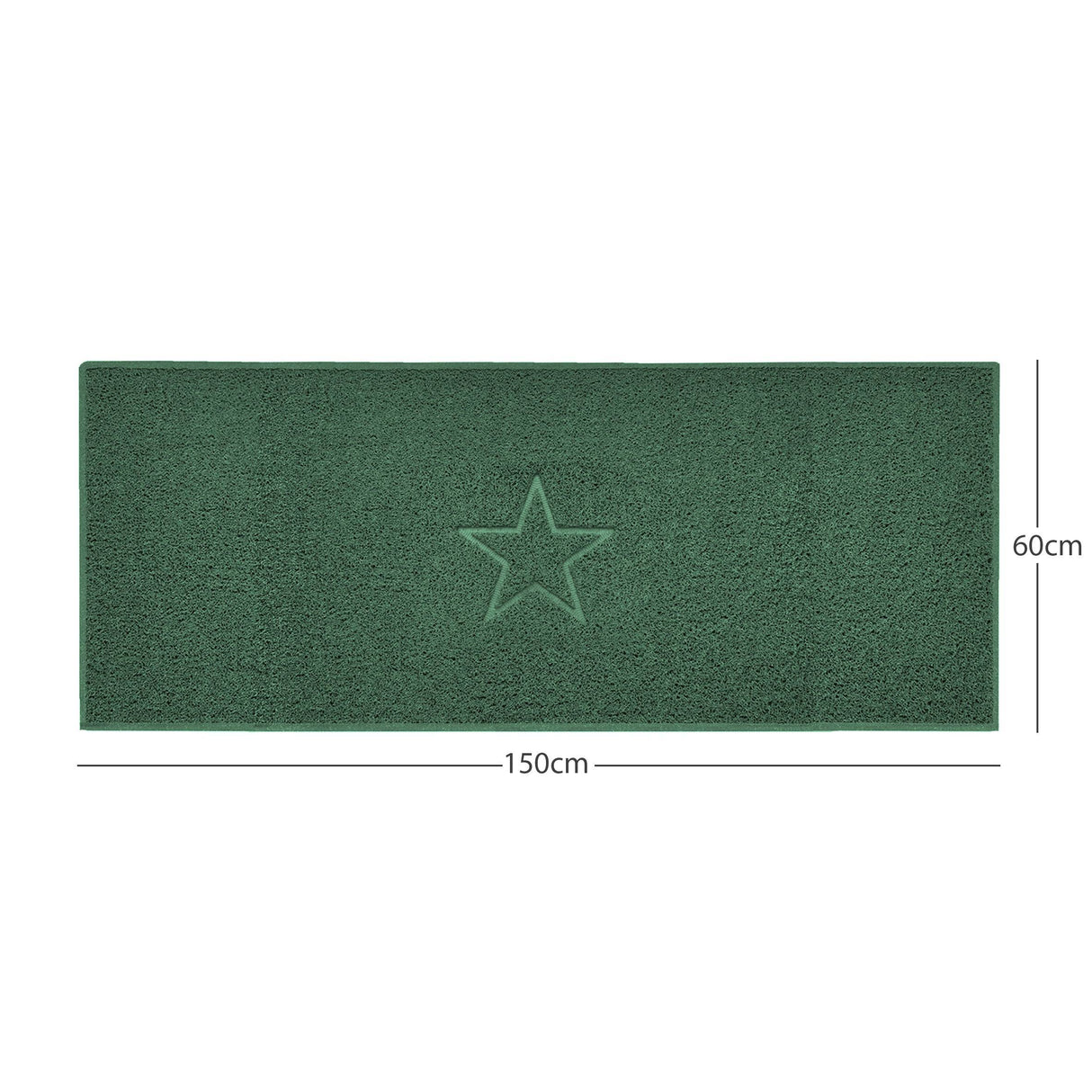 nicoman green spaghetti indoor mat, multi colour options, free delivery, uk made