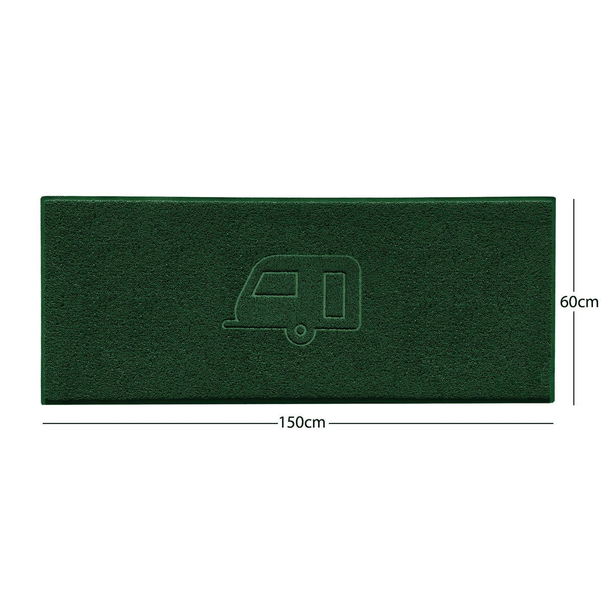 "Caravan Love" Grey Spaghetti Door Mat