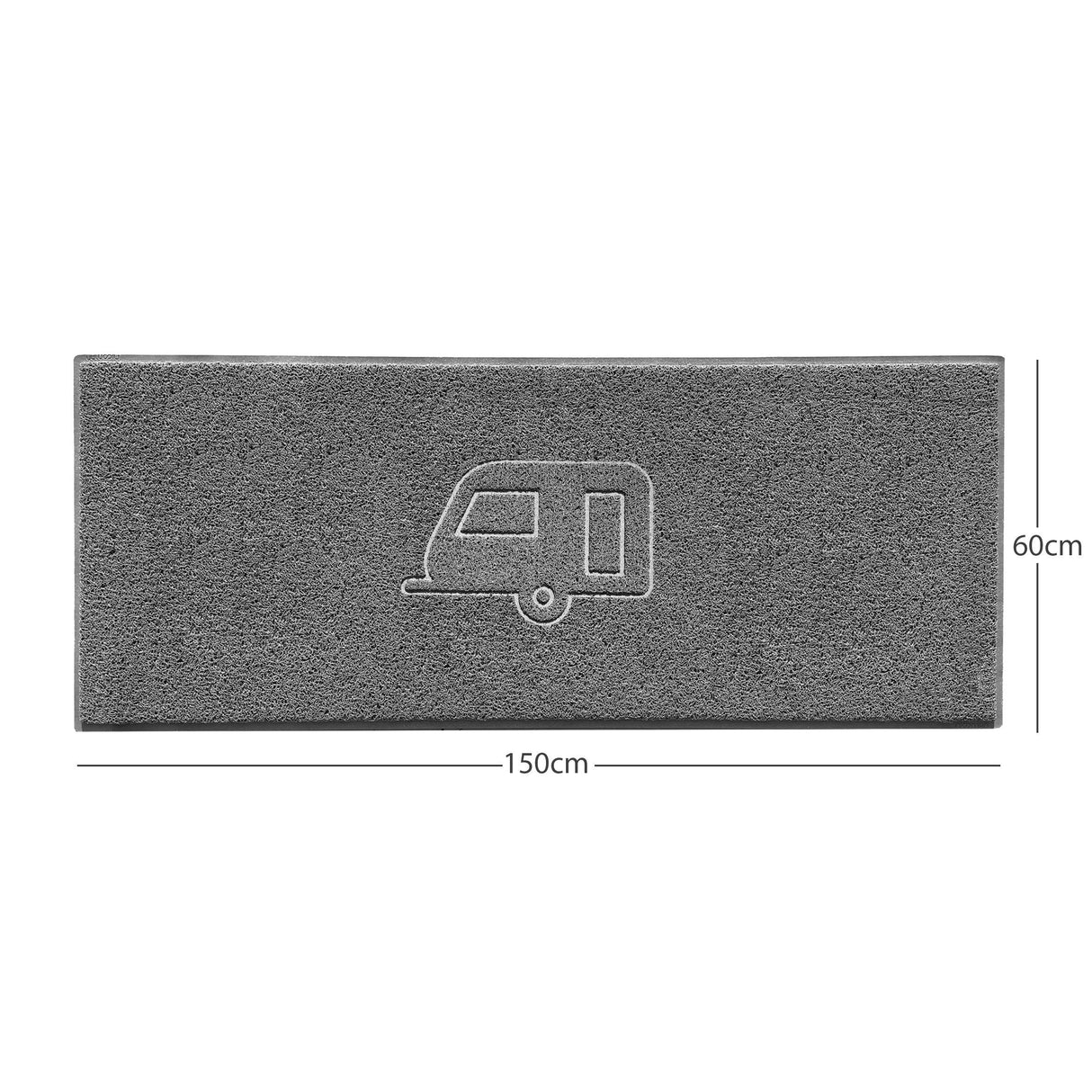 "Caravan" Grey Spaghetti Door Mat