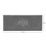 "Caravan Love" Grey Spaghetti Door Mat