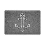 "Anchors Away" Grey Spaghetti Door Mat