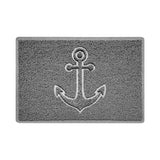 "Anchors Away" Grey Spaghetti Door Mat