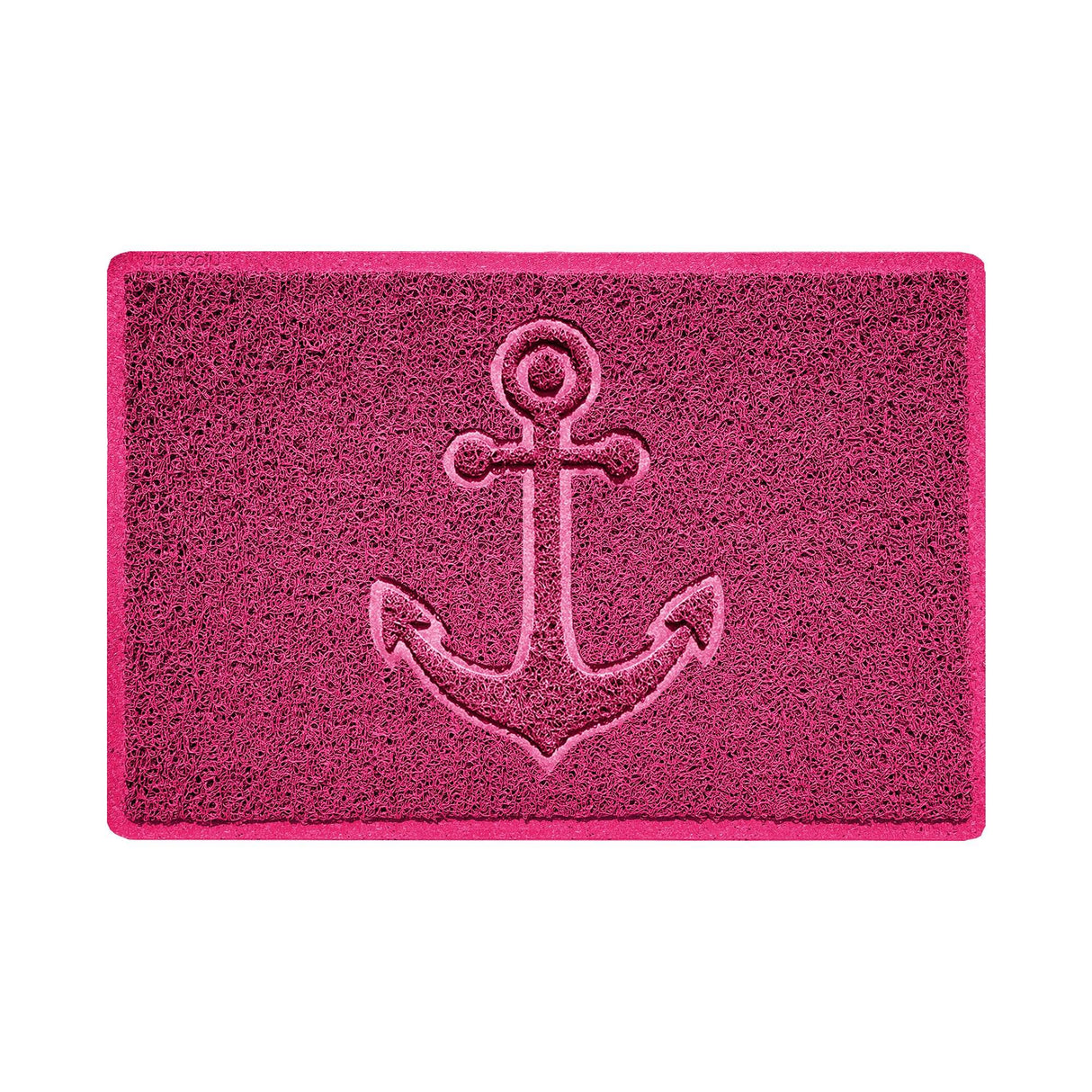 "Anchors Away" Grey Spaghetti Door Mat