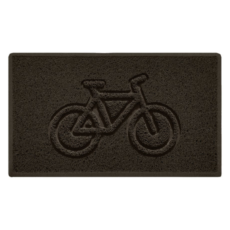 Embossed Spaghetti Outdoor Doormat - Brown