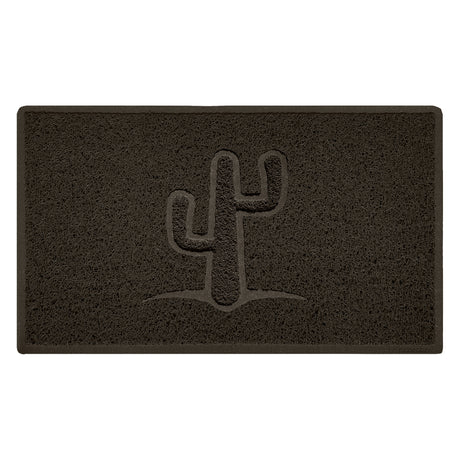 Embossed Spaghetti Outdoor Doormat - Brown