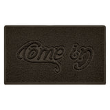 Outdoor Spaghetti Doormat Embossed - Brown