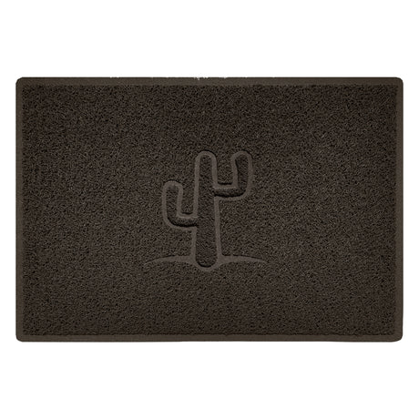 Embossed Spaghetti Outdoor Doormat - Brown