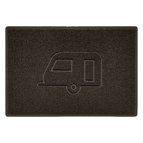 Outdoor Spaghetti Doormat Embossed - Brown