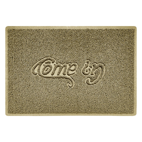 "Come In" Grey Spaghetti Door Mat