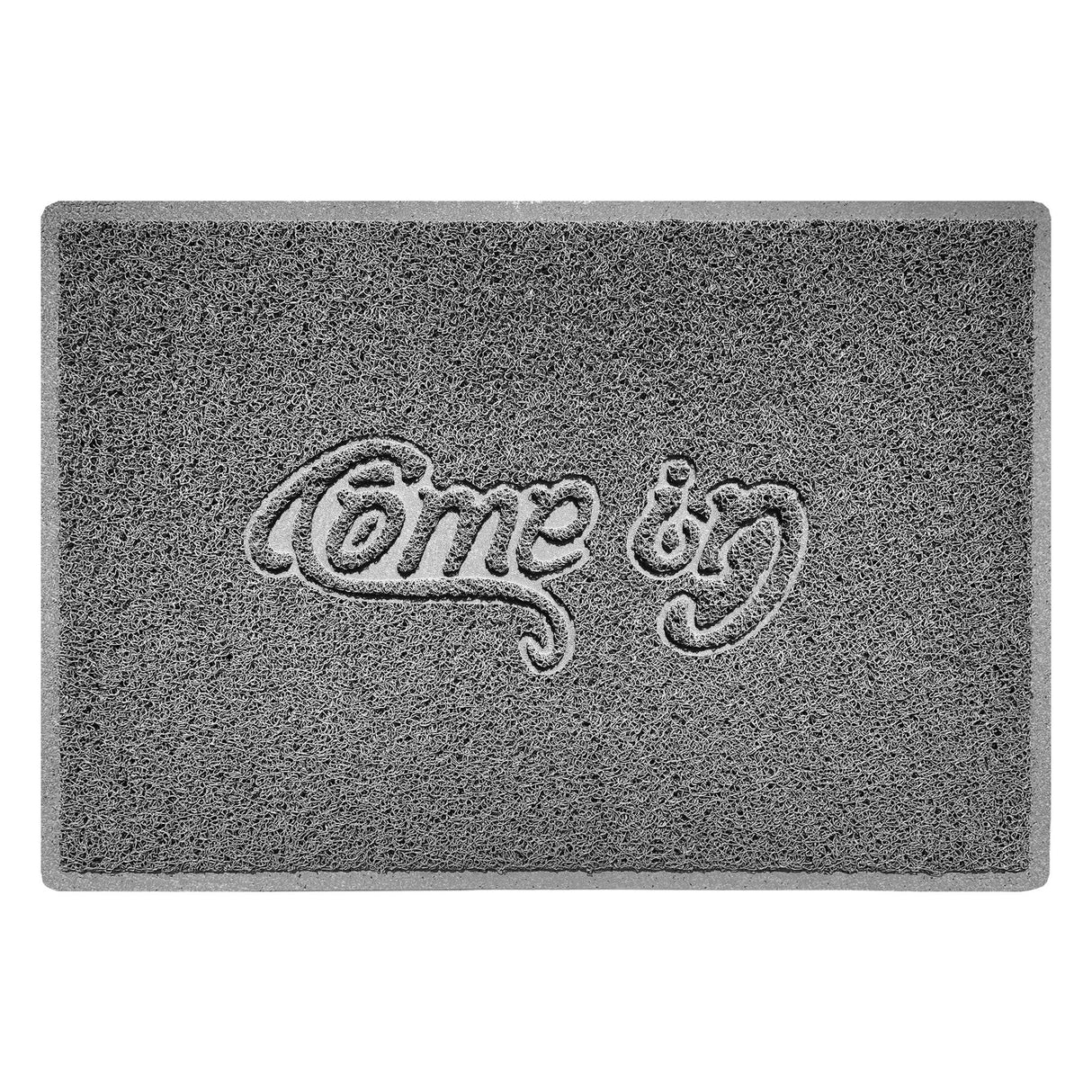 "Come In" Grey Spaghetti Door Mat