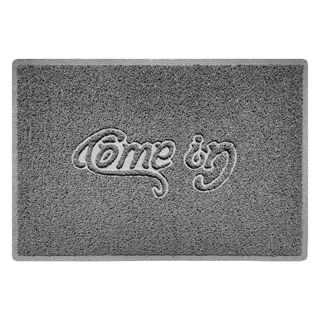 "Come In" Grey Spaghetti Door Mat