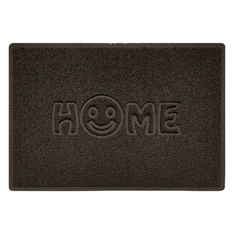 Embossed Spaghetti Outdoor Doormat - Brown