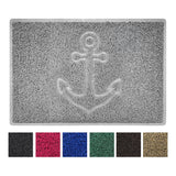 "Anchors Away" Grey Spaghetti Door Mat