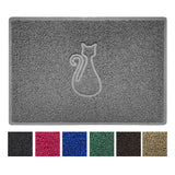 "Cat" Embossed Loofah Textured Spaghetti Door Mat