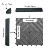 4 x Corner Pieces for Nicoman Modular Interlocking Floor Tiles