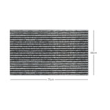 Striped Needlefelt Doormat - Grey