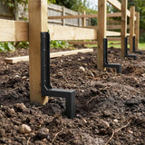 Metal Fence Post Support Brackets