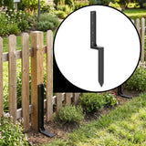 Metal Fence Post Support Brackets - Pack of 4
