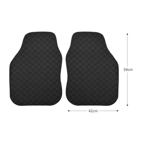 Eco Friendly Universal Car Mat - 2pc Front Set
