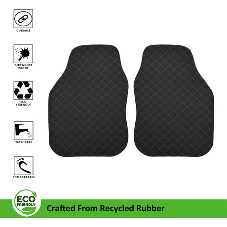 Eco Friendly Universal Car Mat - 2pc Front Set