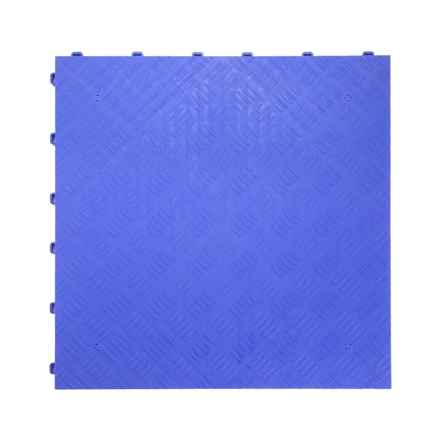 Modular Interlocking Solid Garage Flooring Tiles - Blue