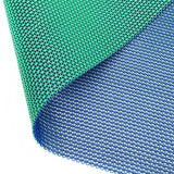 Non Slip Drainage Rubber Mat Dual Colour Blue/Green 1.2m Wide