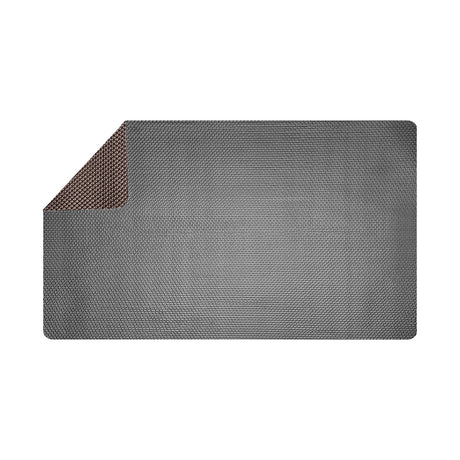 Non Slip PVC Drainage Mat Dual Colour Grey/Brown 1.2m Wide