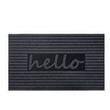 Eco-Friendly "Hello" Door Mat - Dark Grey