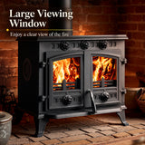 Cast Iron Wood and Coal Burning Stove 10kW - JA006