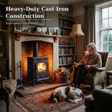 Cast Iron Defra Approved Multi-Fuel Burning Stove 7kW - JA010