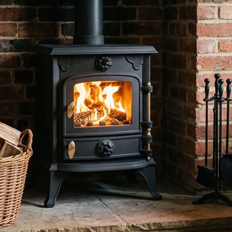 Cast Iron Defra Approved Multi-Fuel Burning Stove 5kW - JA013