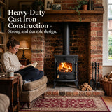 Cast Iron Defra Approved Multi-Fuel Burning Stove 5kW - JA013