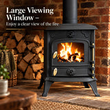 Cast Iron Defra Approved Multi-Fuel Burning Stove 5kW - JA013