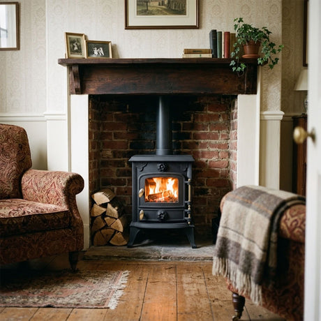 Cast Iron Defra Approved Multi-Fuel Burning Stove 5kW - JA013