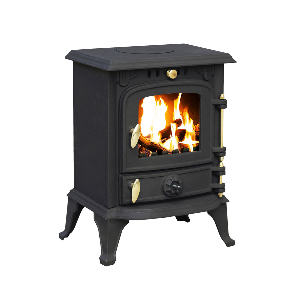 Cast Iron Defra Approved Multi-Fuel Burning Stove 4.5kW - JA013S