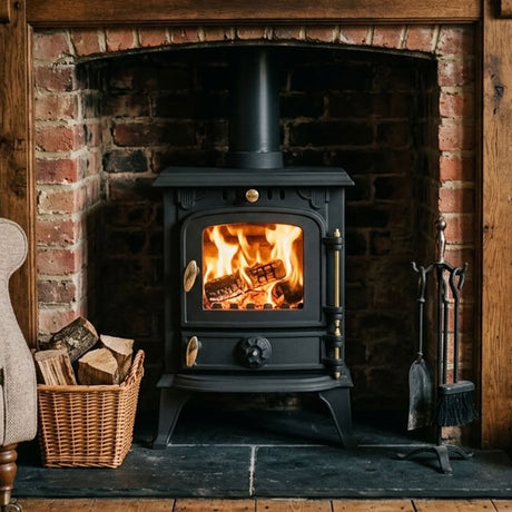 Cast Iron Defra Approved Multi-Fuel Burning Stove 4.5kW - JA013S