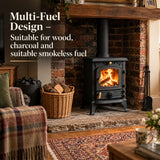 Cast Iron Defra Approved Multi-Fuel Burning Stove 4.5kW - JA013S