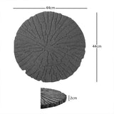 Eco-Friendly Garden Stepping Stones - Cracked Log Grey