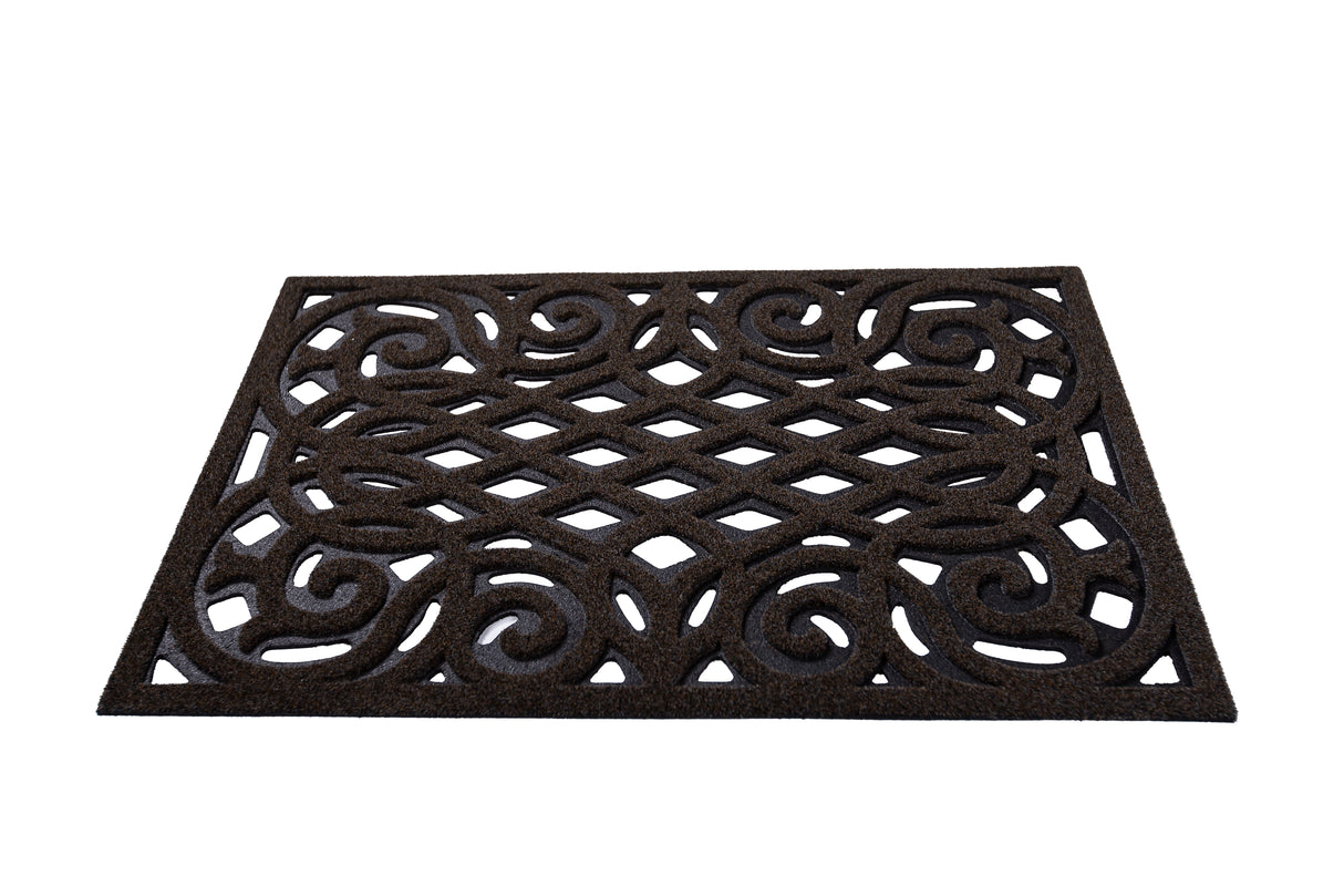 Cast Iron Effect Rubber Door Mat