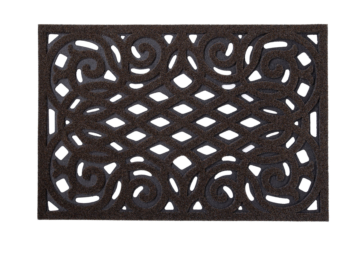 Cast Iron Effect Rubber Door Mat