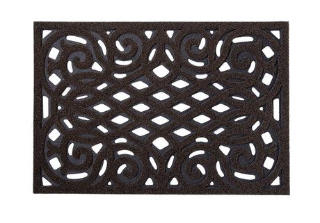 Cast Iron Effect Rubber Door Mat