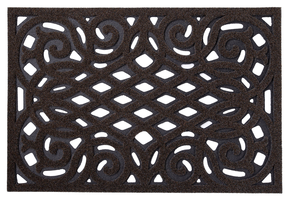 Cast Iron Effect Rubber Door Mat