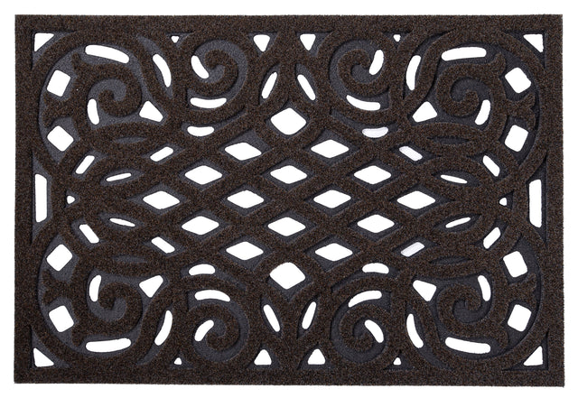 Cast Iron Effect Rubber Door Mat