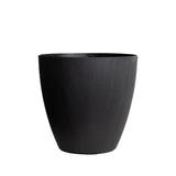 Madison Black Smooth Recycled Rubber Plant Pot