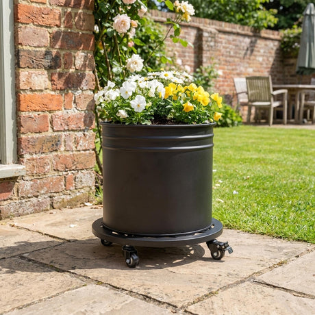 Metal Plant Caddy with Wheels - Pack of 2