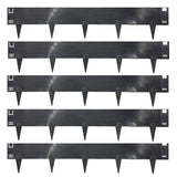 Metal Lawn Edging Garden Border - 5 Pieces