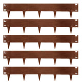 Metal Lawn Edging Garden Border - 5 Pieces