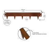 Metal Lawn Edging Garden Border - 5 Pieces