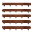 Metal Lawn Edging Garden Border - 5 Pieces