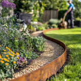 Corten Metal Lawn Edging Garden Border Roll - 5m